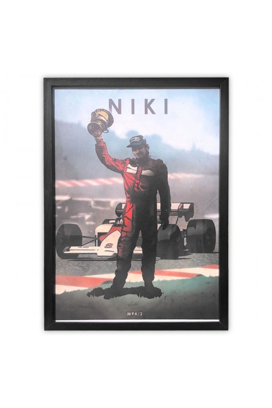Cuadro Niki Lauda 'McLaren Honda MP4/2'
