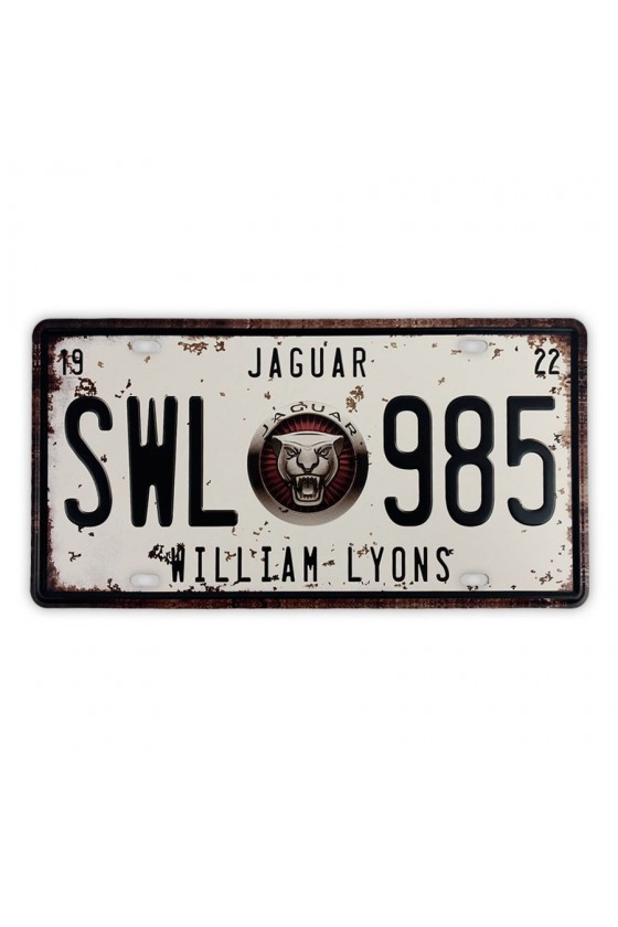 Placa de Matrícula Jaguar  - 1