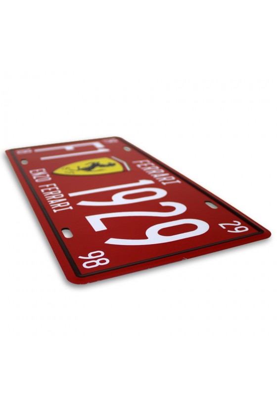 Placa de Matrícula Scuderia Ferrari