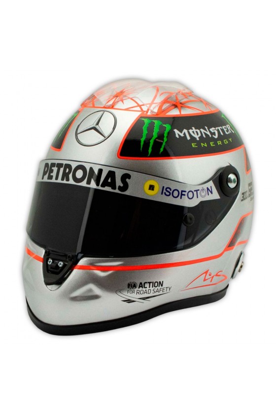 Réplica 1:2 Casco Mini Helmet Michael Schumacher 2012 Mercedes AMG F1 Team - 1