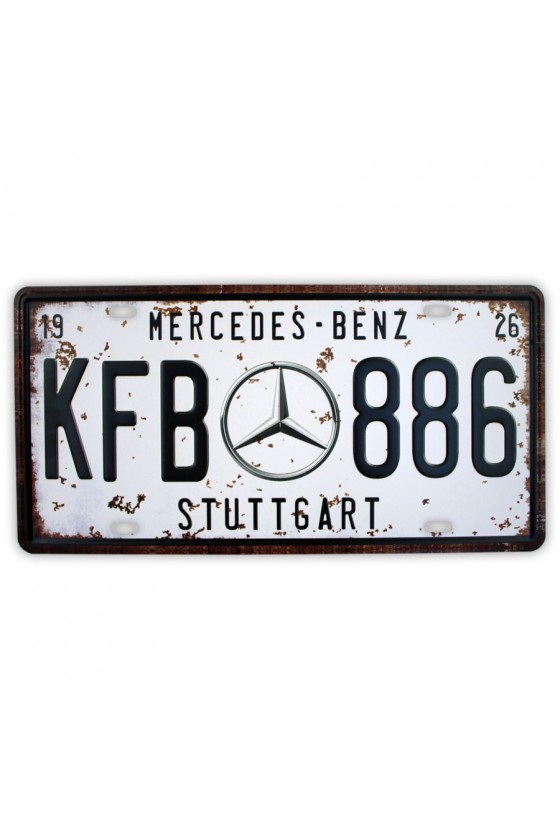 Placa de Matrícula Mercedes Benz