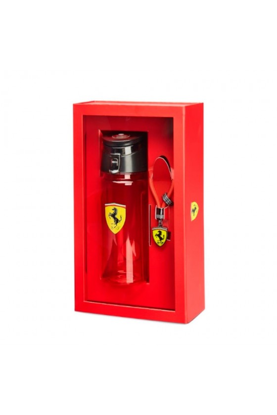 Pack Botella + Llavero Scuderia Ferrari