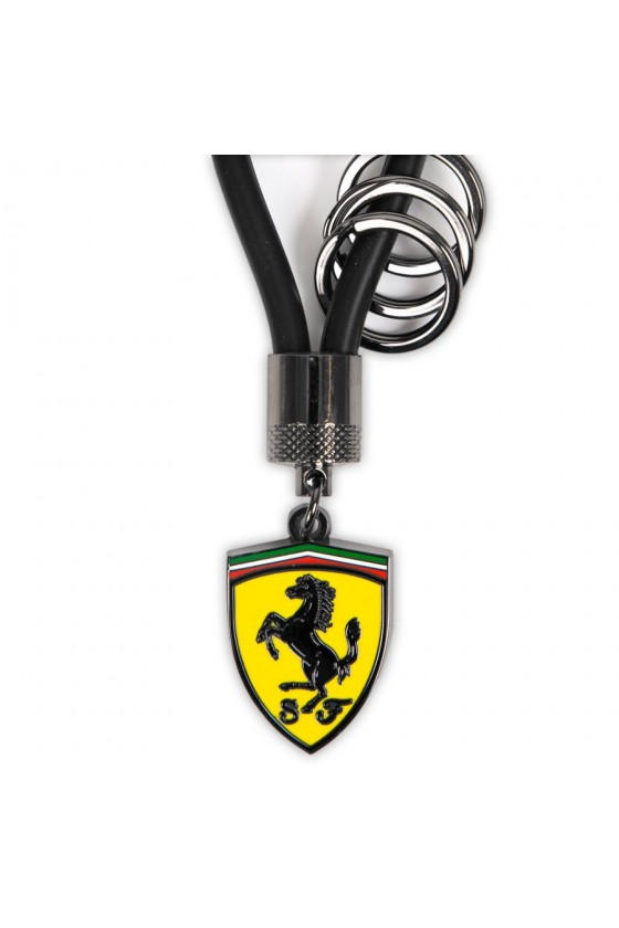 Llavero Scuderia Ferrari Fan Goma Negro