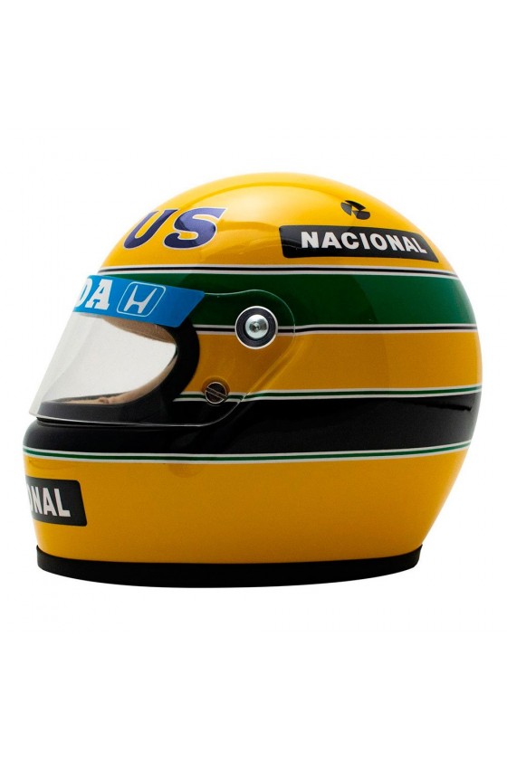 Réplica 1:2 Casco Mini Helmet Ayrton Senna 1987