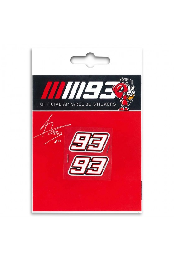 Pack Pegatinas Marc Marquez 93 3D