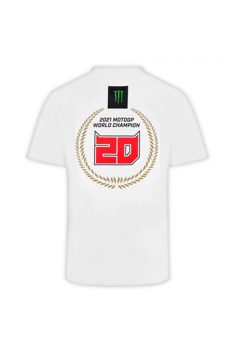 Camiseta Fabio Quartararo Campeón del Mundo MotoGP 2021 Blanca