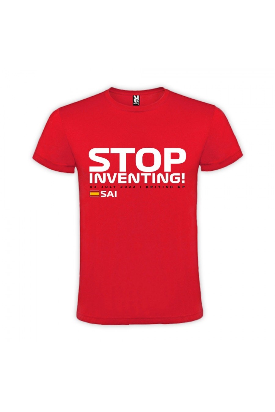 Camiseta STOP INVENTING Roja Camiseta STOP INVENTING Roja