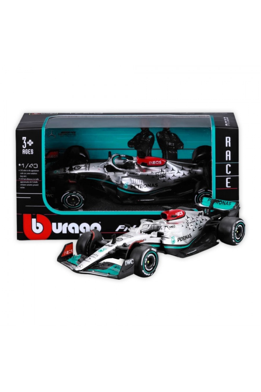 Miniatura 1:43 Coche Mercedes AMG F1 W13 E 2022 'Lewis Hamilton'