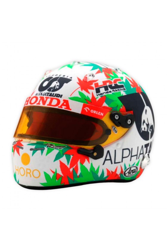 Casco Mini Helmet 1:5 Yuki Tsunoda 'AlphaTauri 2023' GP Italia