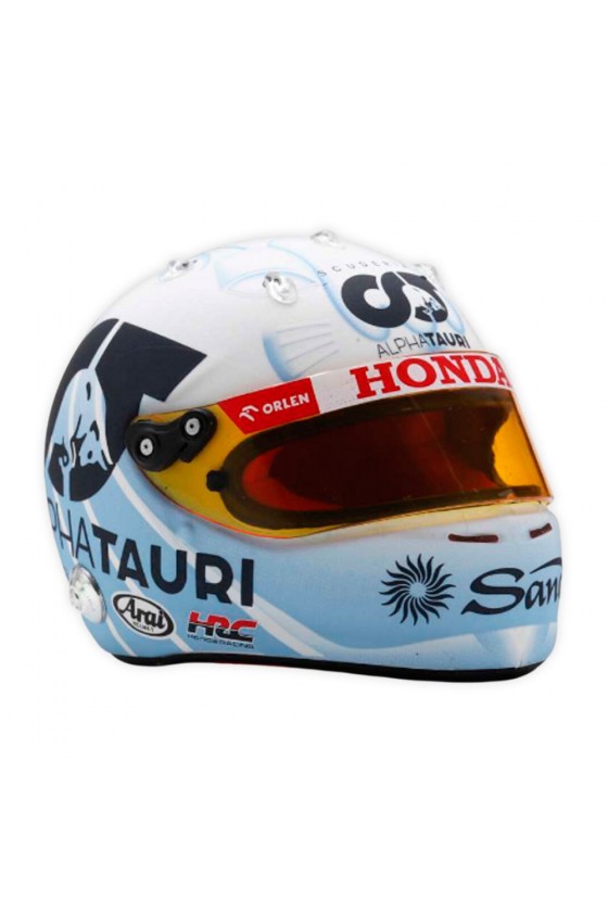 Casco Mini Helmet 1:5 Yuki Tsunoda 'AlphaTauri 2023' GP Singapur