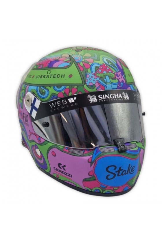 Casco Mini Helmet 1:2 Valtteri Bottas 'Kick Sauber 2024' GP Austin