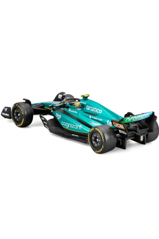 Miniatura 1:43  Coche Aston Martin  2023 'Fernando Alonso' con Casco