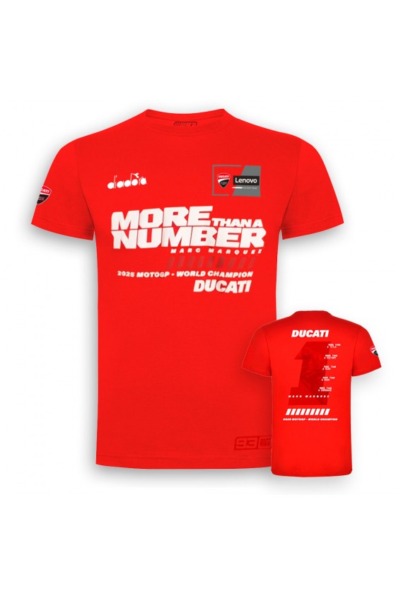 Camiseta Oficial Marc Márquez – Campeón del Mundo MotoGP 2025 | Edición Limitada