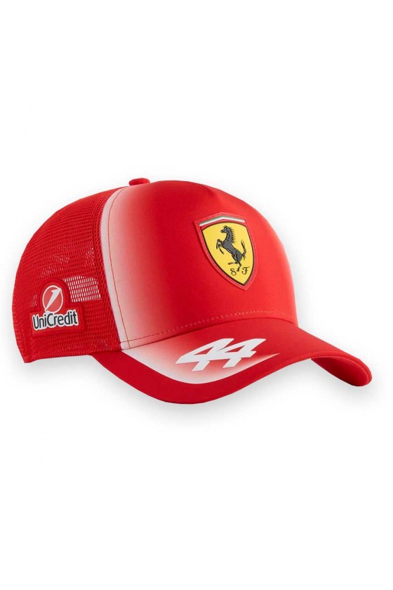 Gorra Lewis Hamilton Trucker Ferrari F1 2026 Roja