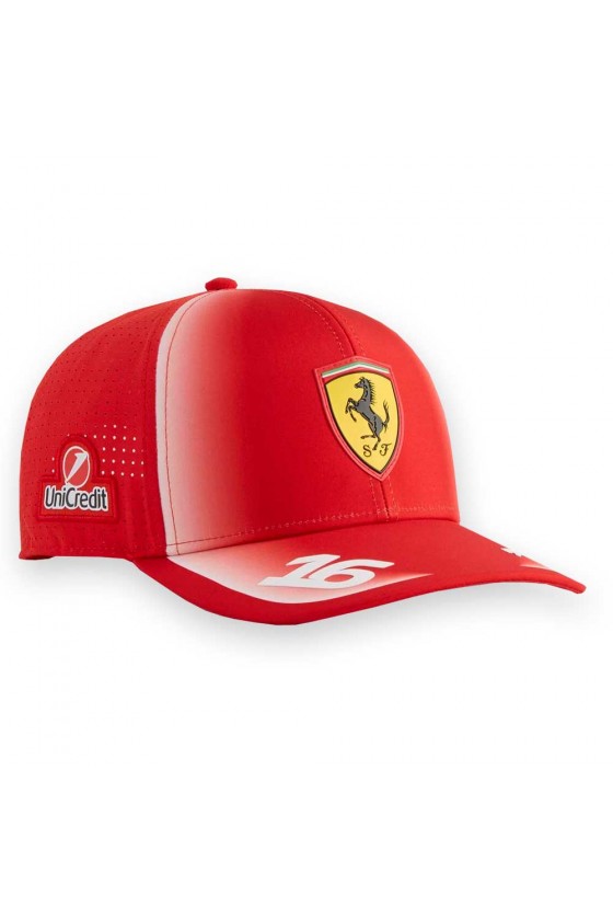 Gorra Charles Leclerc Ferrari F1 2026 Roja