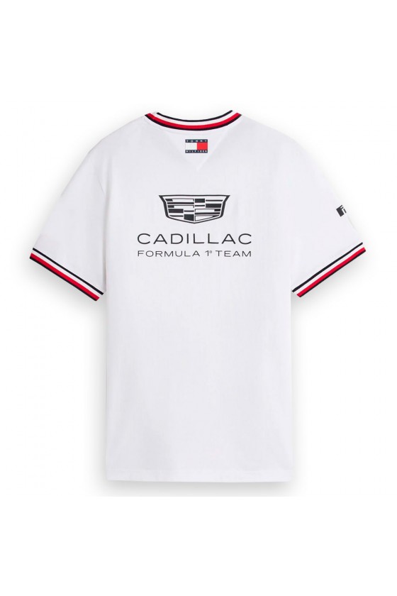 Camiseta Oficial Cadillac F1 Team x Tommy Hilfiger - Edición Especial Blanca