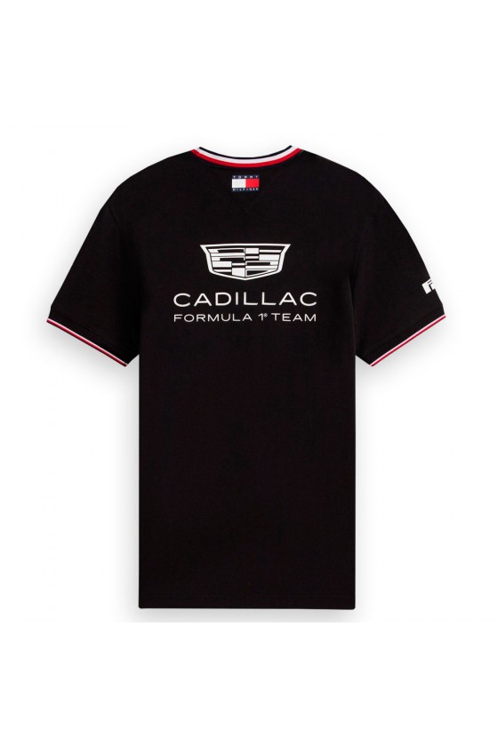 Camiseta Oficial Cadillac F1 Team x Tommy Hilfiger - Edición Especial Negra