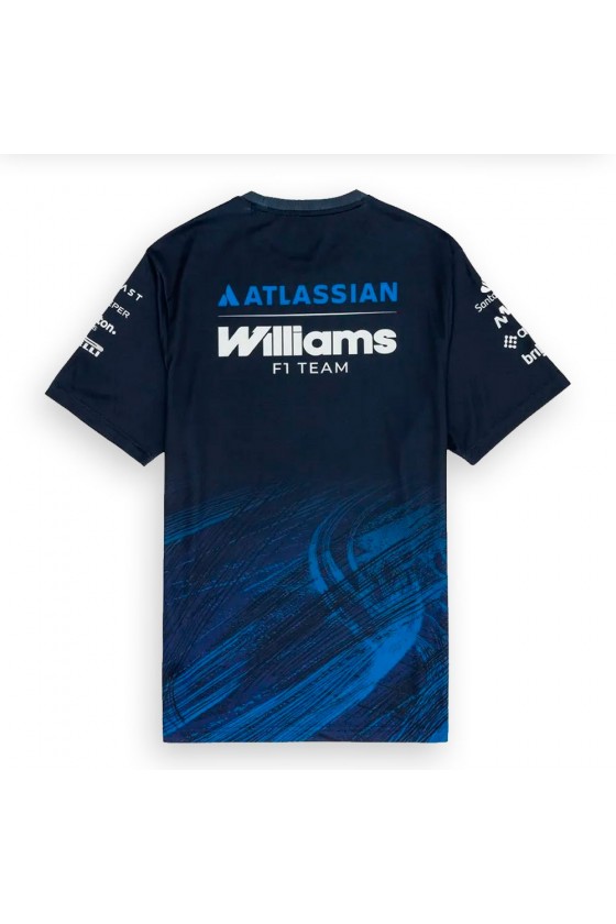 Camiseta Oficial Williams F1 Team 2026  – New Era Performance – Azul Heritage