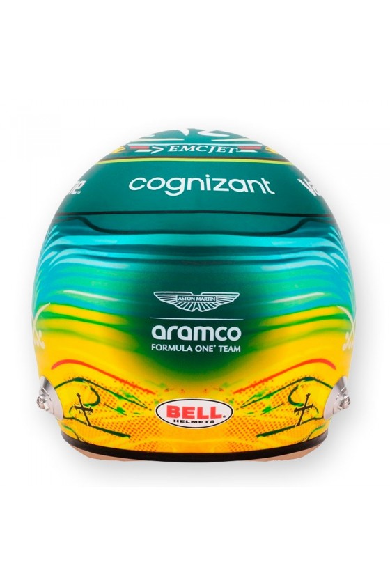 Casco Mini Helmet 1:2 Fernando Alonso 'Arabia Saudi 2025'