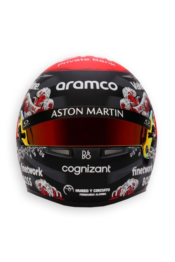 Casco Mini Helmet 1:2 Fernando Alonso 'Aston Martin 2024' GP Japón