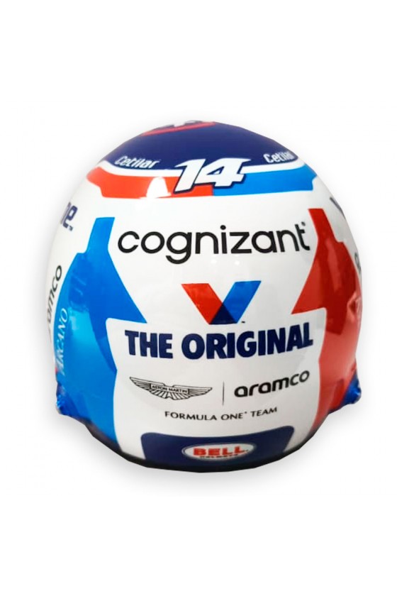 Casco Mini Helmet 1:2 Fernando Alonso 'Monaco 2024'