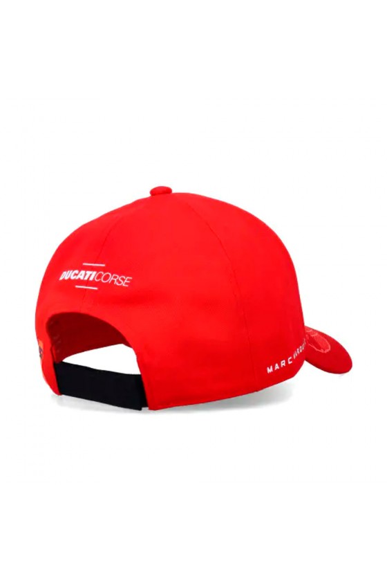 Gorra Oficial Marc Márquez 2026 - Ducati Corse Total Red