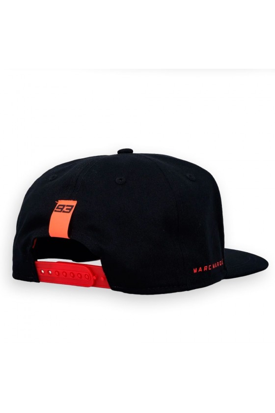Gorra Marc Márquez 93 Visera Plana Negra – Oficial MotoGP