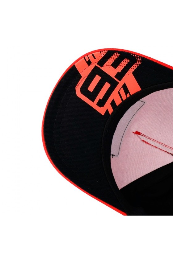 Gorra infantil con parche Ducati Marc Marquez Baseball 93 en negro y rojo