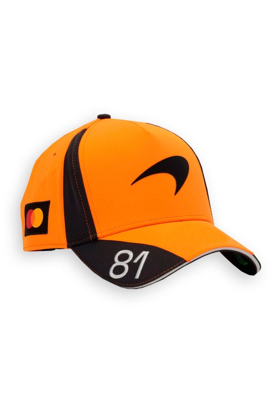 Gorra McLaren F1 Oscar Piastri 2026 papaya