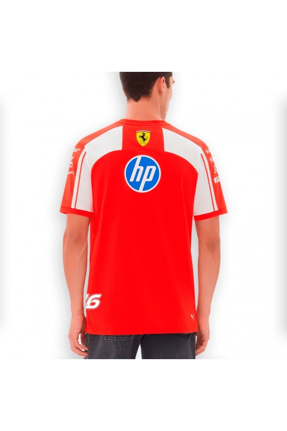 Camiseta Oficial Scuderia Ferrari F1 2026 - Pilotos (Leclerc)