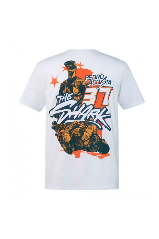 Camiseta Pedro Acosta 2026 Red Bull KTM Blanca