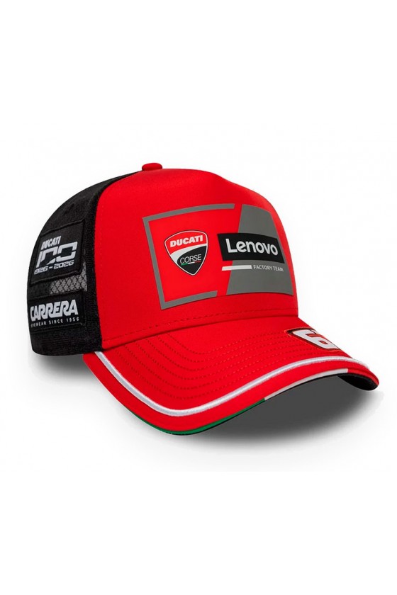 Gorra Oficial Pecco Bagnaia 63 Ducati Corse 2026