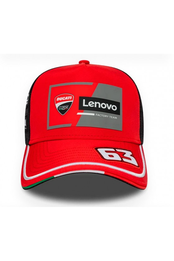 Gorra Oficial Pecco Bagnaia 63 Ducati Corse 2026
