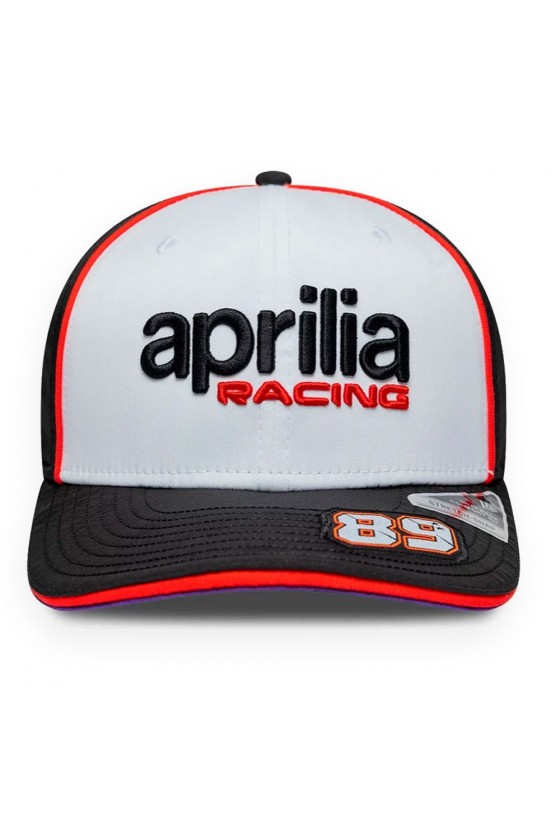 Gorra Aprilia Racing 2026 - Jorge Martín 89 "9Seventy" Blanca (Adultos)