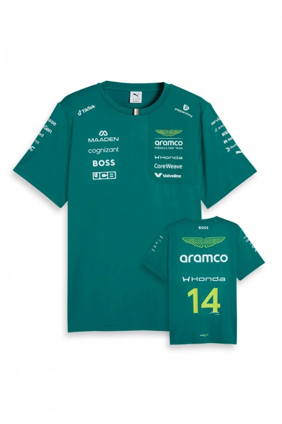 Camiseta Infantil Oficial Fernando Alonso Aston Martin F1 2026