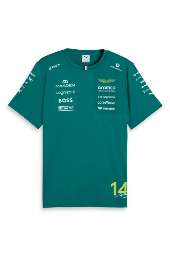 Camiseta Infantil Oficial Fernando Alonso Aston Martin F1 2026